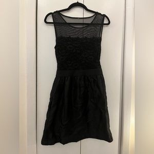 2/$40: Black mesh and lace formal dress